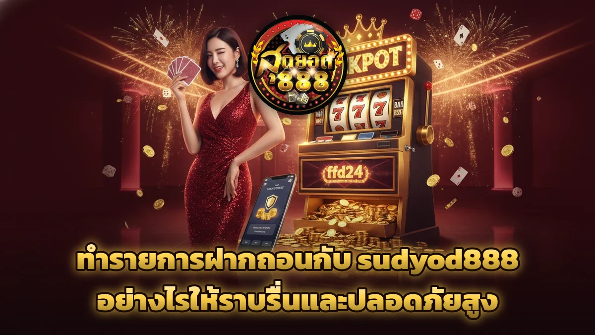 ทำรายการฝากถอนกับ sudyod888 อย่างไรให้ราบรื่นและปลอดภัยสูง